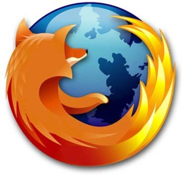 The mozilla firefox icon has an orange fox wrapped around a blue globe. 